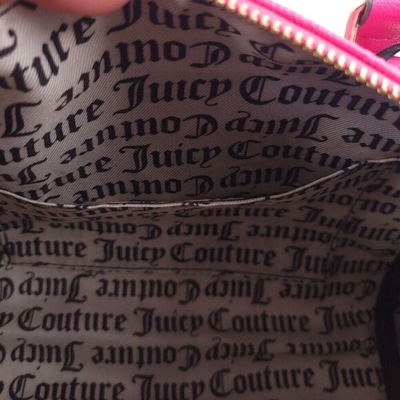 Juicy Couture Free Love Pink Logo Satchel Crossbody Purse - Picture 12 of 14